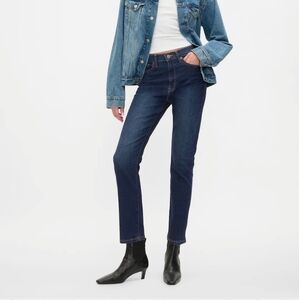 GAP High Rise Vintage Slim Jeans, Size 26, Dark Wash